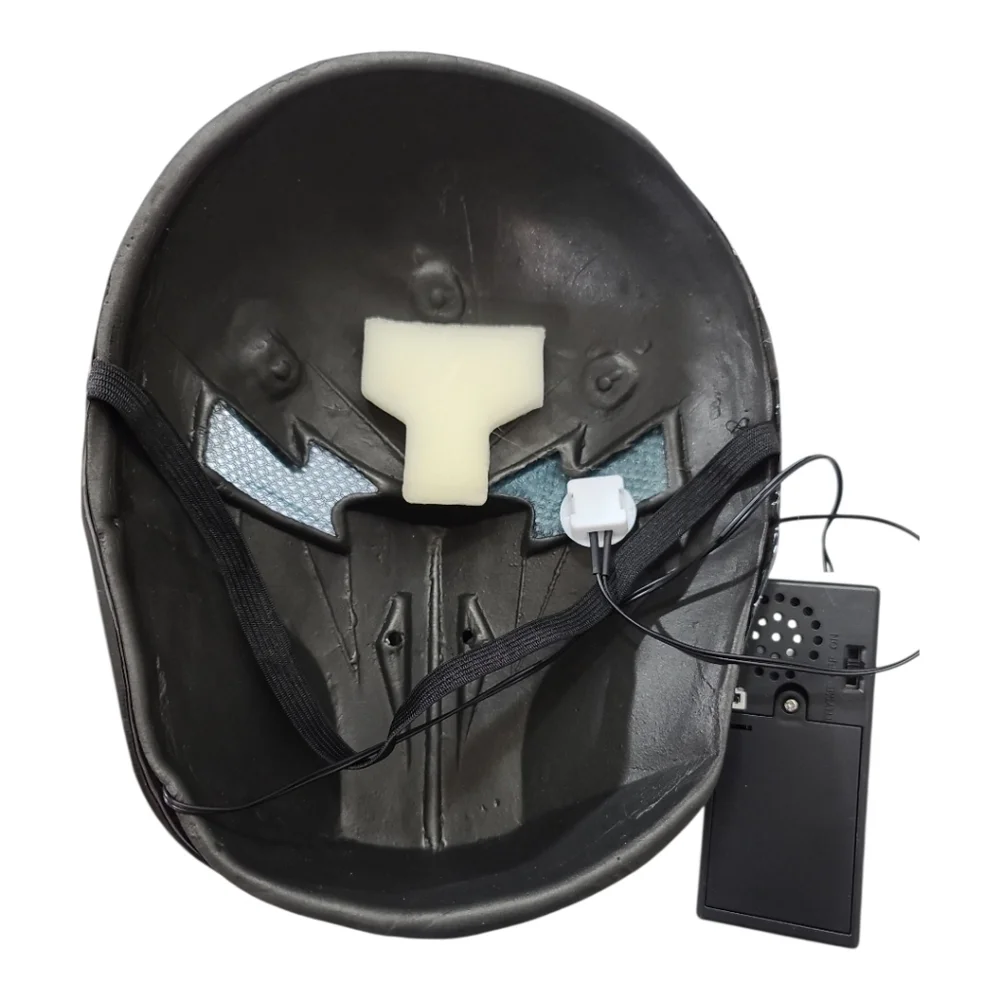 Black and Blue Ninja Costume W/Light Up Talking Mask Cosplay dress up 12/14